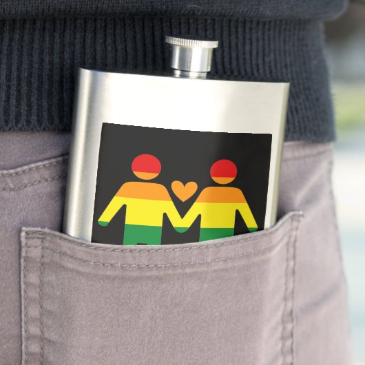 Flasque Rainbow Men (En situation)