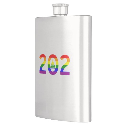 Flasque Rainbow Pride Washington D.C. (Gauche)