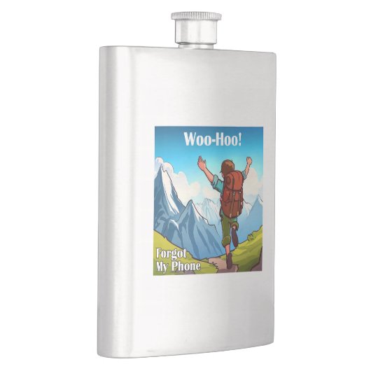 Flasque Randonnée Woo-Hoo a oublié mon téléphone (Droite)