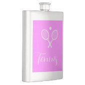 Flasque Raquettes de tennis et boule rose profond (Droite)