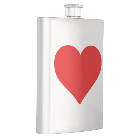 Flasque Red Heart Shape Love Classic Simple Minimalisme (Droite)