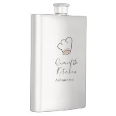 Flasque Reine de la cuisine chef cuisine ajouter nom couro (Droite)