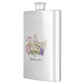 Flasque Renard Fennec Fleurs Rose Violet Mignon Bleu Botan (Gauche)