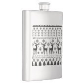 Flasque Rennes de Noël en art folklorique moderne (Droite)