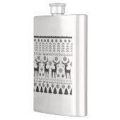 Flasque Rennes de Noël en art folklorique moderne (Gauche)