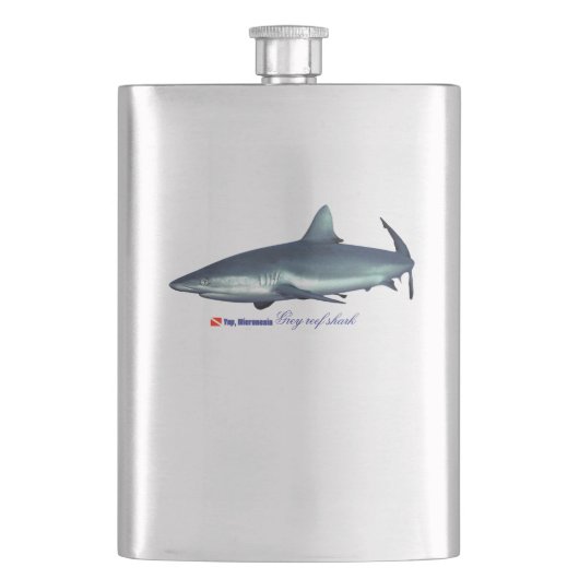 Flasque requin gris cool (devant)