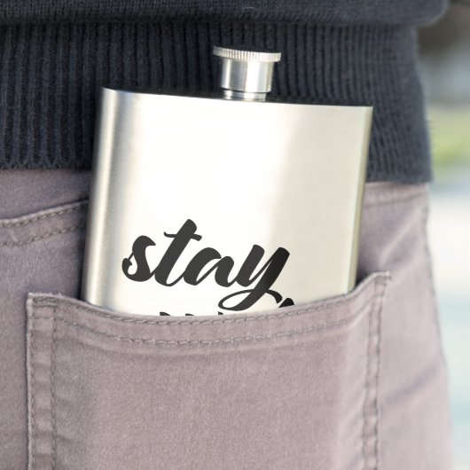 Flasque Restez Woke (En situation)