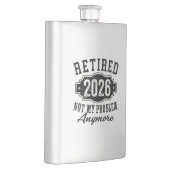 Flasque Retraite 2026 Plus Mon Problème Drôle (Droite)