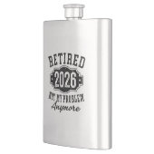 Flasque Retraite 2026 Plus Mon Problème Drôle (Gauche)