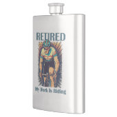 Flasque Retraité Mon Travail Est De Faire Du Vélo (Gauche)