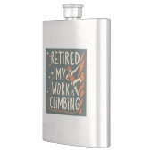 Flasque Retraité Mon travail est Escalade (Gauche)