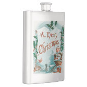 Flasque Retro Vintage Noël Cool Père Noël Salutation (Droite)