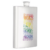 Flasque Réveillez Gay - Drôle LGBTQ+ Pride (Droite)