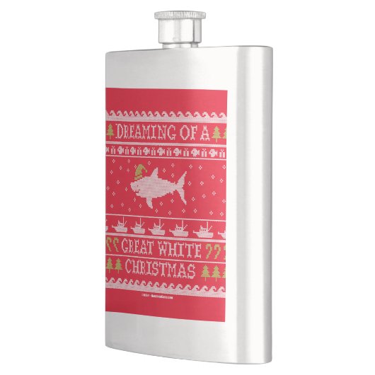Flasque Rêver d'un grand pull blanc Noël blanc Noël (Gauche)