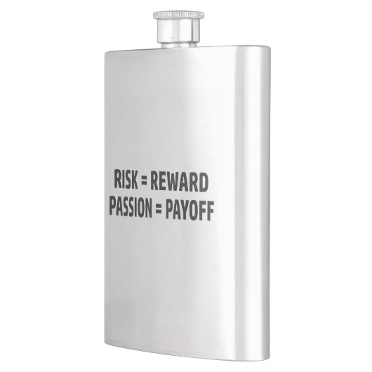 Flasque Risque = récompense, passion = compensation (Gauche)