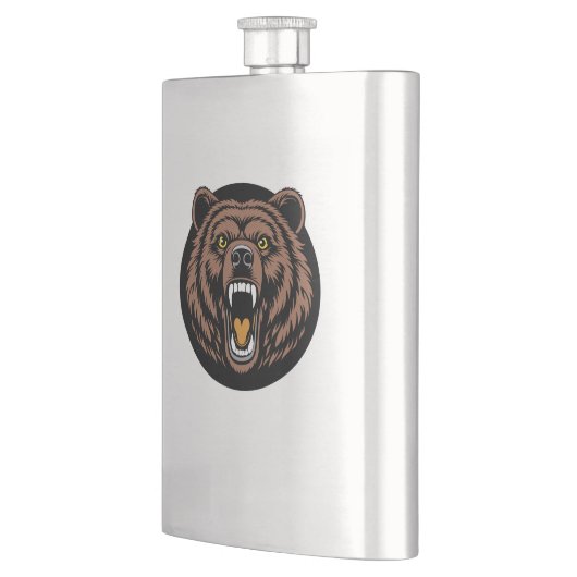 Flasque Roaring Bear Power Emblem (Gauche)