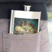 Flasque Robinet à vapeur Octopus & Clockwork Gears (En situation)