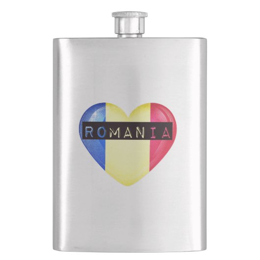 Flasque Romania Heart (devant)