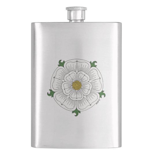 Flasque Rose blanche de York (devant)