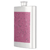 Flasque Rose Chaud Avec Confettis (Gauche)