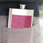 Flasque Rose Chaud Avec Confettis (En situation)