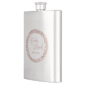 Flasque Rose Gold Cercle cadre Mariage Bridesmaid (Gauche)