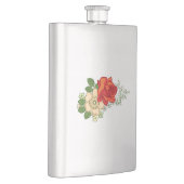 Flasque Rose rouge et marguerites (Droite)