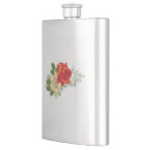 Flasque Rose rouge et marguerites (Gauche)