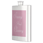 Flasque Rose Sassy et Classy> Masque féminin (Gauche)