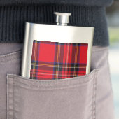 Flasque Royal Stewart tartan rouge noir plaid (En situation)