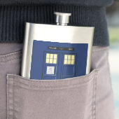 Flasque Royaume-Uni - Blue Police Public Call Box 1 (En situation)