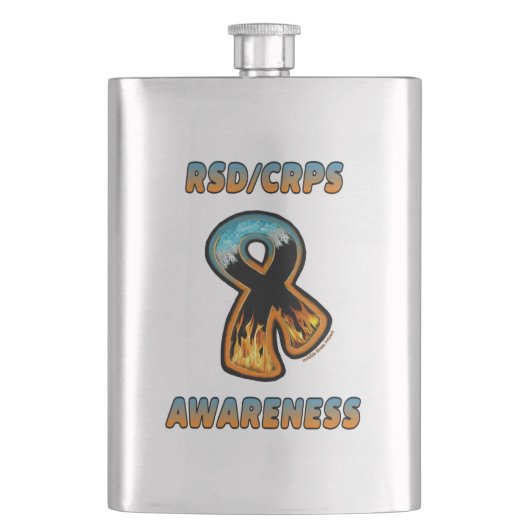 Flasque Ruban du feu et de glace de CONSCIENCE de RSD/CRPS (devant)