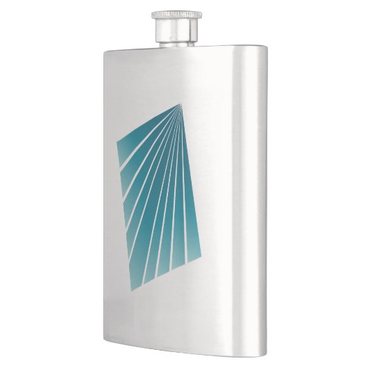 Flasque Rubans turquoise (Gauche)