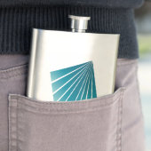 Flasque Rubans turquoise (En situation)