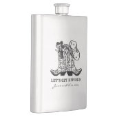 Flasque Russe Cowboy Groomsman cadeau Bachelor Party (Droite)