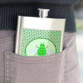 Flasque Saint Patricks Day Bee et Shamrocks (En situation)