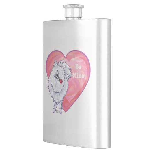 Flasque Saint Valentin Poméranie Blanche (Gauche)