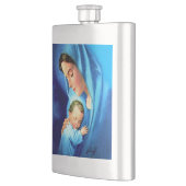 Flasque Sainte Vierge Marie avec Bébé Jésus (Gauche)