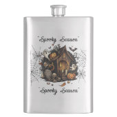 Flasque Saison Spoky Haunted Maison Halloween classique Fl (devant)