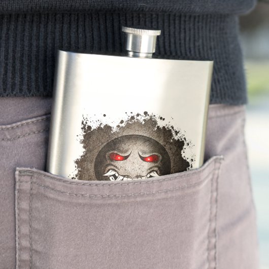 Flasque Samouraïmoji Vintage (En situation)