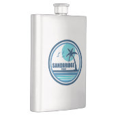 Flasque Sandbridge Beach Virginia Palm Tree Birds (Droite)