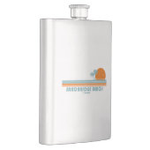 Flasque Sandbridge Beach Virginia Sun Palm Trees (Droite)