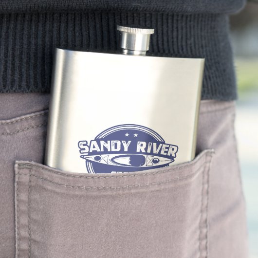 Flasque Sandy River Oregon Kayaking (En situation)