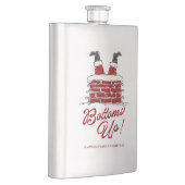 Flasque Santa Bottoms Up Drôle de fête de Noël de Noël (Droite)