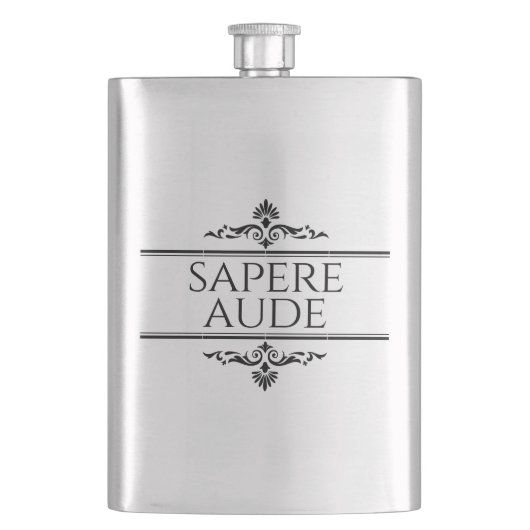 Flasque Sapere Aude (devant)