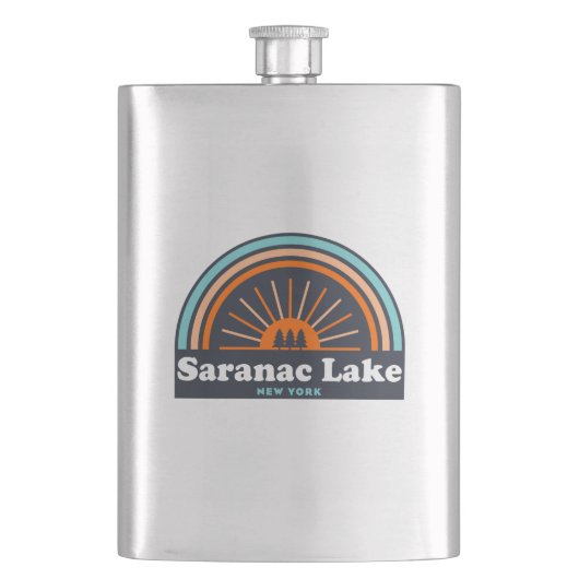 Flasque Saranac Lake New York Rainbow (devant)