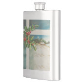 Flasque Scène de Noël Hiver de neige blanche (Gauche)