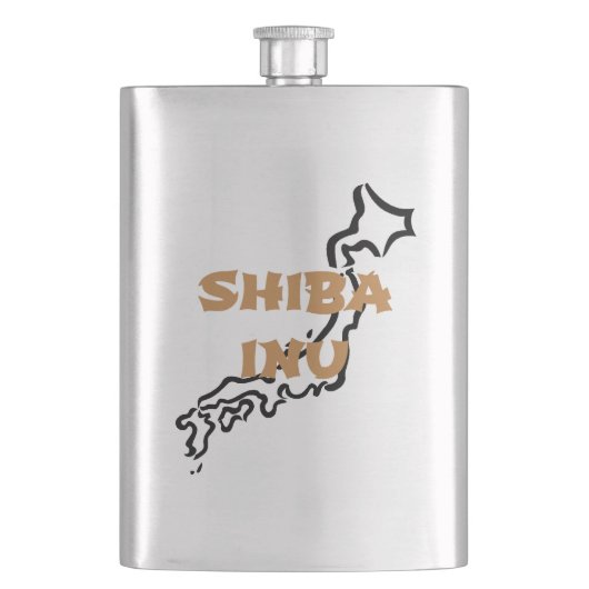 Flasque schéma de shiba inu japon (devant)