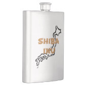 Flasque schéma de shiba inu japon (Droite)