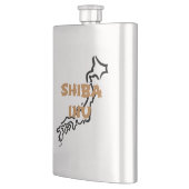 Flasque schéma de shiba inu japon (Gauche)